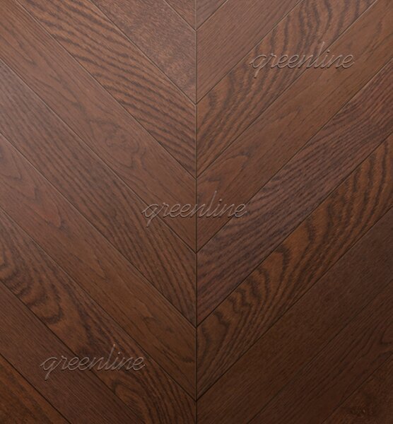 Паркет ёлка Greenline 140 Дуб Парма французская 140 Дуб Парма 15х125х600 - фото 1