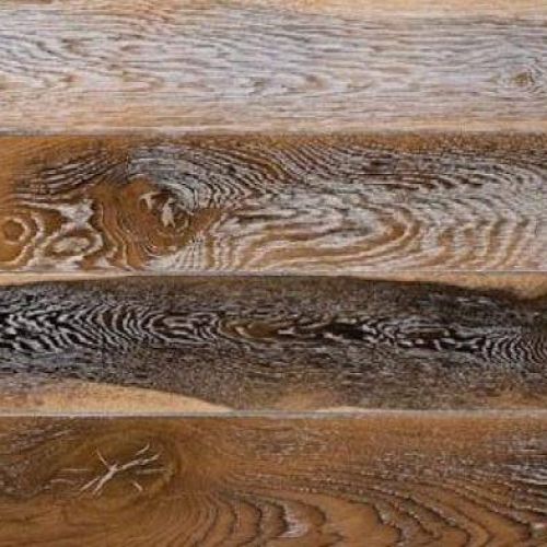 Инженерная доска Siberian Floors Дуб, тюдор, осветлённый, патина белая, лак УФ, цвет натуральный