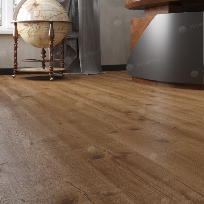Кварц виниловый ламинат Alpine Floor Real Wood ECO 2-1 Дуб Royal - фото 4