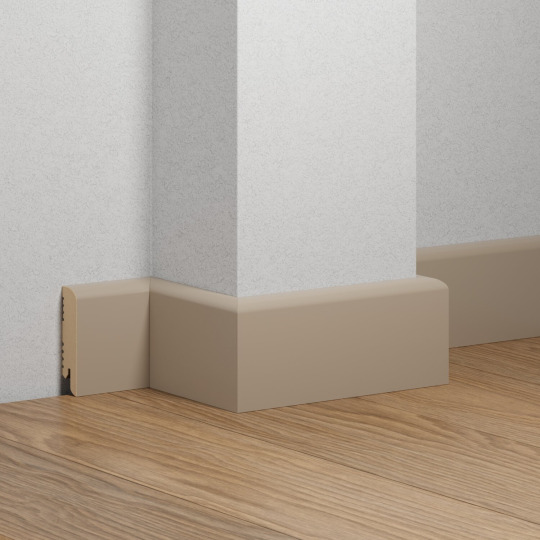 Плинтус Ликорн МДФ Цветной K-02 Бежево-серый - фото 2