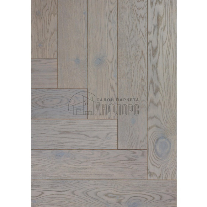 Паркет ёлка Kraft Parkett Английская ёлка 910 910 13.5х100х500 Рустик - фото 3