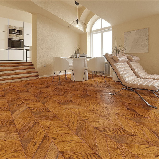 Паркет ёлка Gran Parte Французская ёлка 032 Амаретто Амаретто 15х110х460 - фото 4