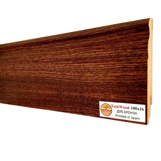 Плинтус TeckWood Цветной 100х16 Дуб Бронза (Oak Bronze) - фото 2
