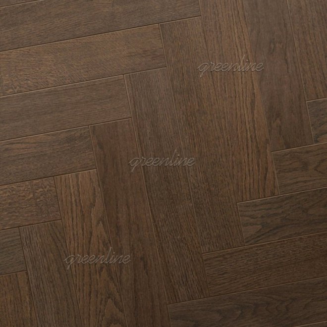 Инженерная доска Greenline Ёлка Smart Herringbone 619 Дуб Арабеск - фото 1