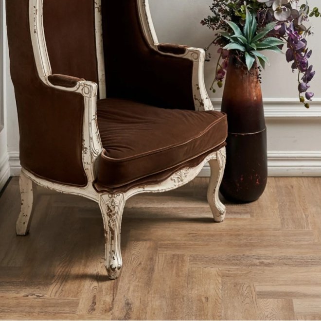 Кварц виниловый ламинат Vinilam Parquet Herringbone IS11133 Паркет Северный - фото 8