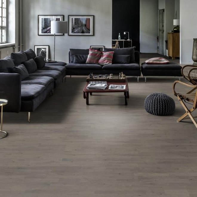 Паркетная доска Kahrs Дуб Pearl Grey Strip Kahrs - фото 3