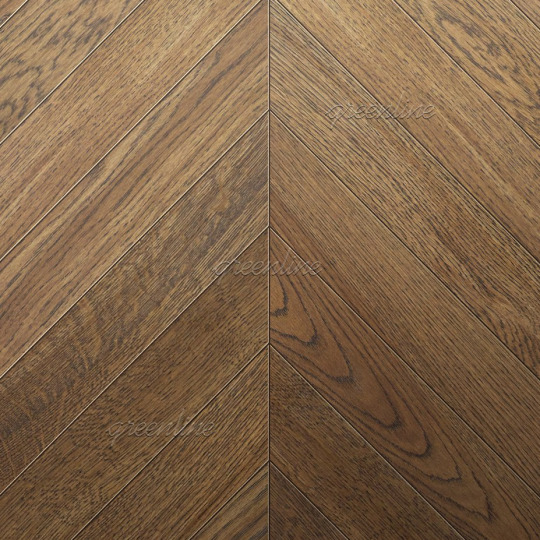 Паркет ёлка Greenline  802 Дуб Атлантик французская - фото 1