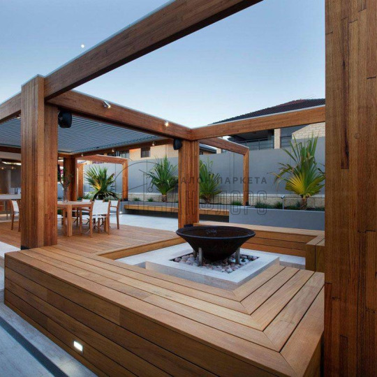 Террасная доска  Тик гладкая 150 см - фото 2