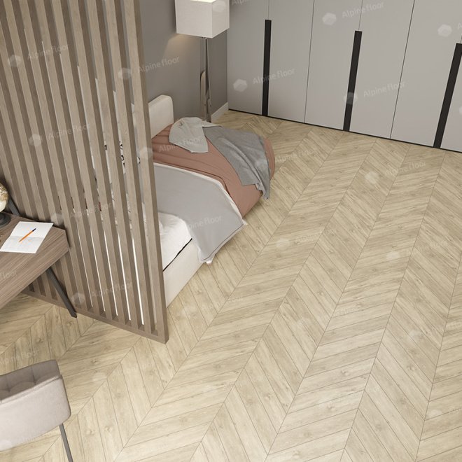 Кварц виниловый ламинат Alpine Floor Chevron Alpine ECO 18-7 Сонома - фото 3