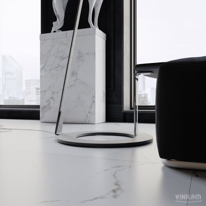Кварц виниловый ламинат Vinilam Ceramo Stone 83444 Итальянский Мрамор - фото 3