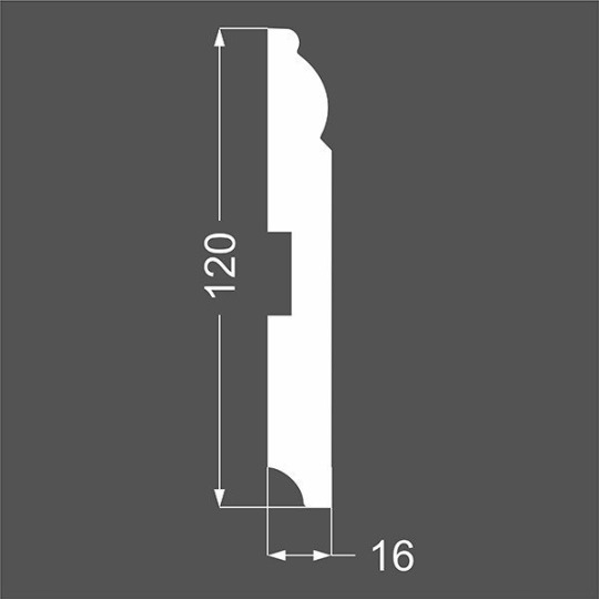 Плинтус Ликорн МДФ Грунтованный Р 4.120.16 - фото 2