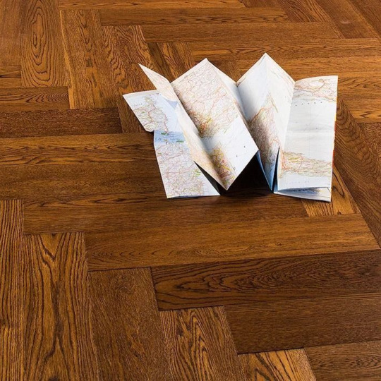 Паркет ёлка Marco Ferutti Hermitage Hermitage Дуб Коньяк браш - фото 3