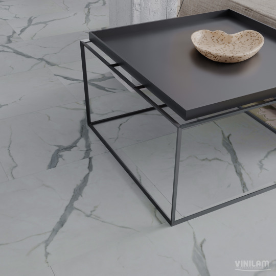 Кварц виниловый ламинат Vinilam КЕРАМО Stone Glue 87999 Греческий Мрамор клеевой
- фото 5