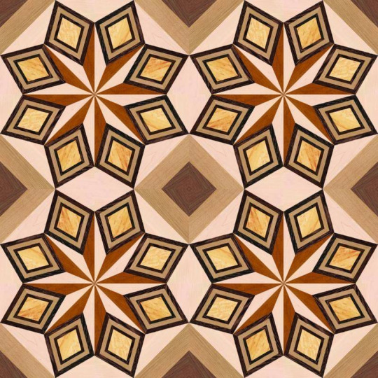 Модульный паркет  Модульный паркет M-126 (дуб радиал, клен, карельская береда, мербау, венге орех) - фото 1