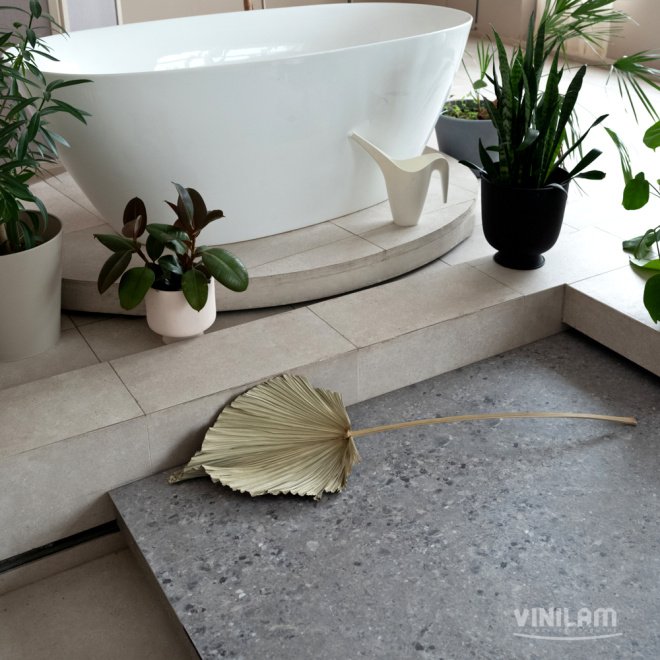 Кварц виниловый ламинат Vinilam Ceramo Stone Glue 71613 Терраццо клеевой - фото 6