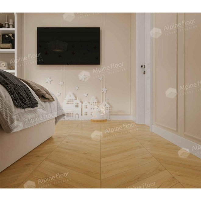 Кварц виниловый ламинат Alpine Floor Chevron Alpine ECO 18-20 MC Caldo

5 мм - фото 3