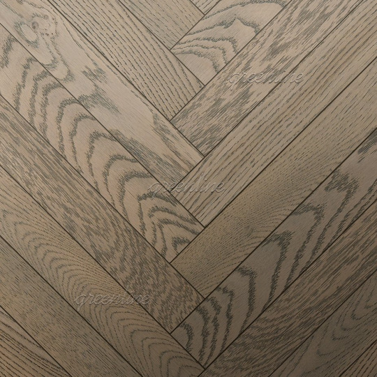 Паркет ёлка Greenline  3107 Дуб Esmeralda английская - фото 1