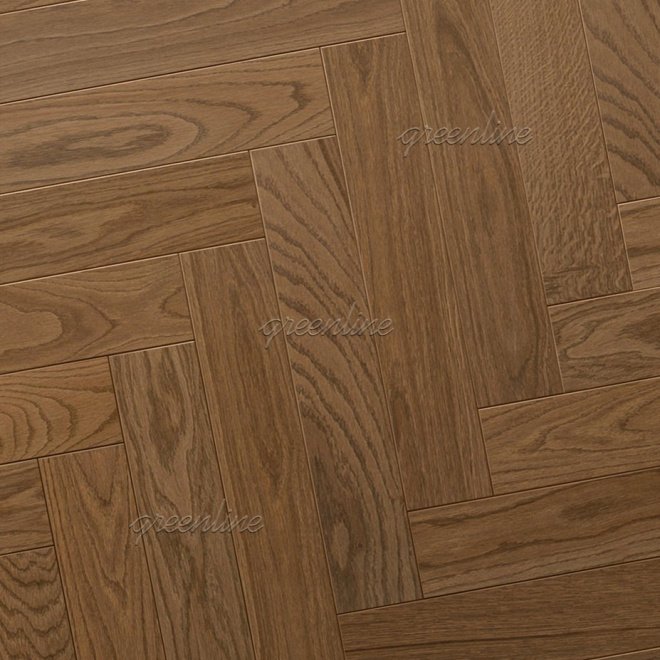 Инженерная доска Greenline Ёлка Smart Herringbone 622 Дуб Фотон - фото 1
