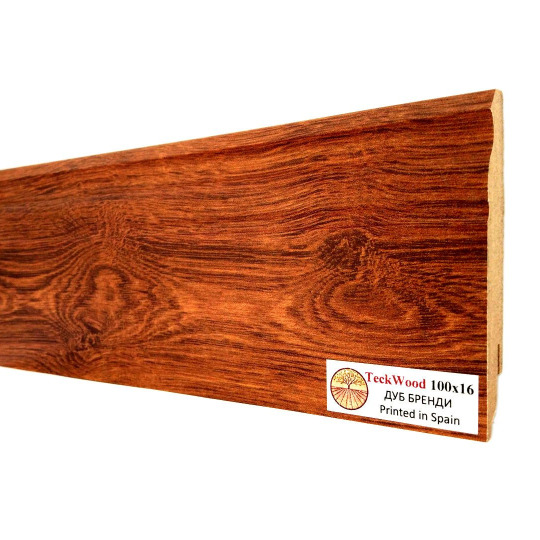 Плинтус TeckWood Цветной 100х16 Дуб Бренди (Oak Brandy) - фото 2