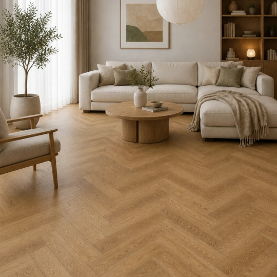 Кварц виниловый ламинат FirstFloor FirstFloor 1F010 Английская елка Натуральный медовый дуб
- фото 2