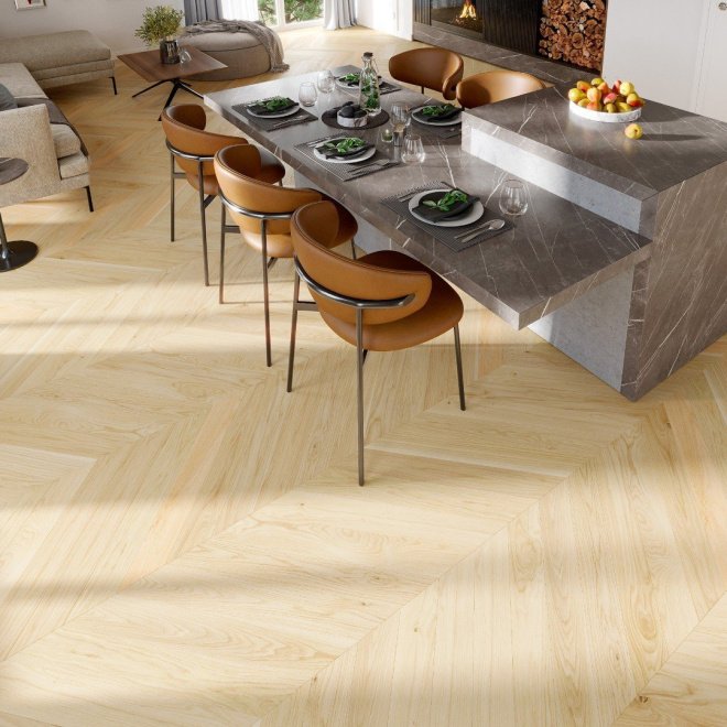 Паркет ёлка Esta Parket Chevron 15023 Oak Chevron AB Pure Line - фото 2