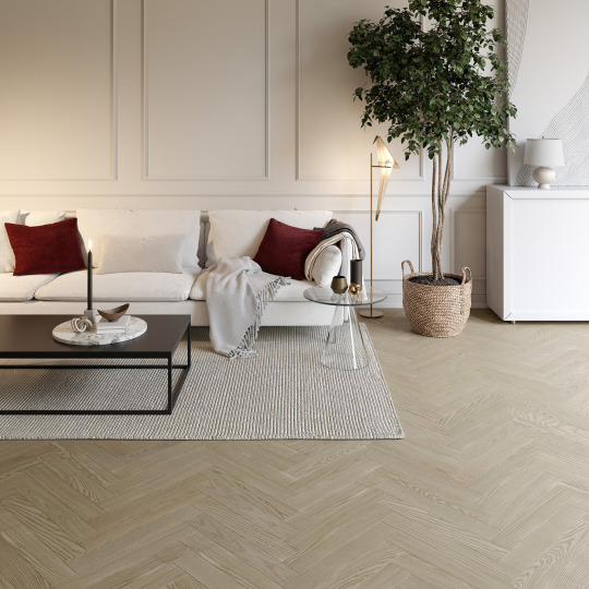 Паркет ёлка Esta Parket Herringbone 24023 Ash HB Elegant Sandstone - фото 2