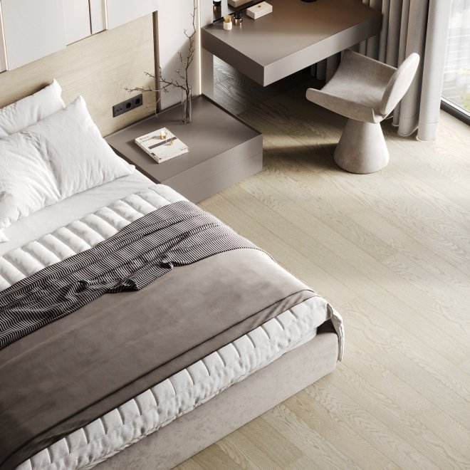Кварц виниловый ламинат Quartz Parquet Классик 1258-60 Дуб Европейский 1258-60 Дуб Европейский 7х152х400-1220 - фото 3