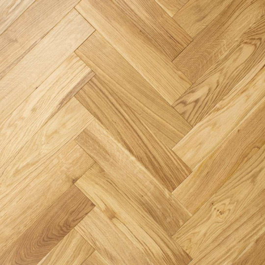 Паркет ёлка Amber Wood Дуб Бесцветный Селект - фото 3