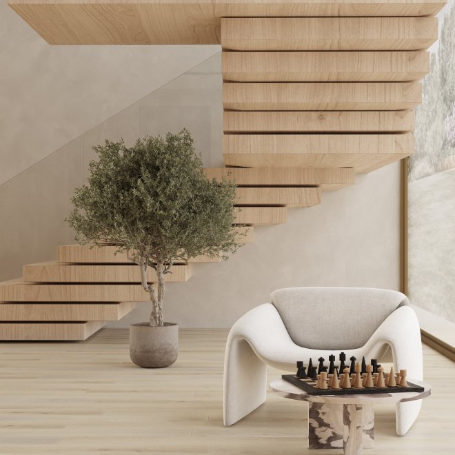 Кварц виниловый ламинат FirstFloor FirstFloor 1F028 Американский натуральный дуб/Nature Oak American

4 мм - фото 11