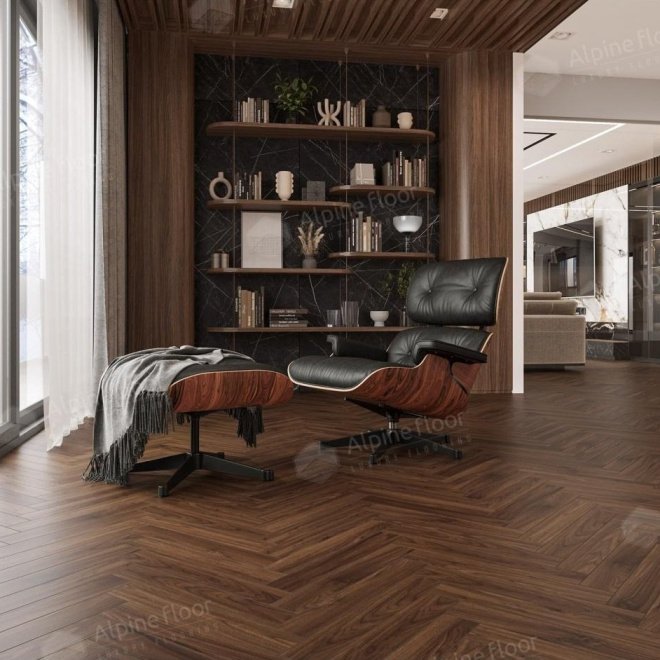 Ламинат Alpine Floor Herringbone 12 Herringbone 12 LF105-12 Орех Трентино - фото 2