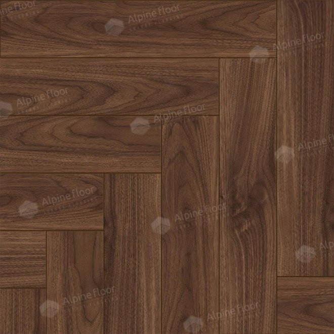 Ламинат Alpine Floor Herringbone 12 Herringbone 12 LF105-12 Орех Трентино - фото 1