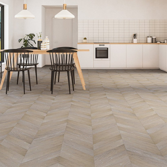 Паркет ёлка Gran Parte Французская ёлка 019 Аргенто Аргенто 15х150х460 - фото 4