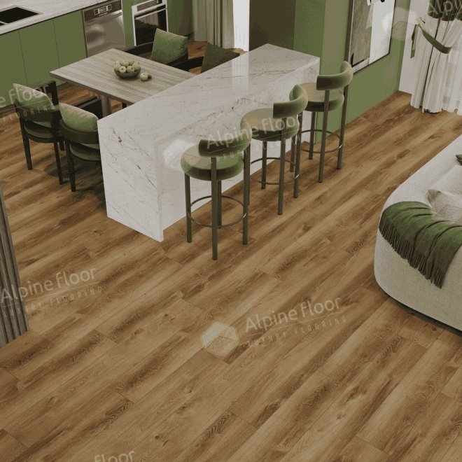 Кварц виниловый ламинат Alpine Floor Premium 12 ECO 24-7 Дуб Карте

12 мм - фото 3