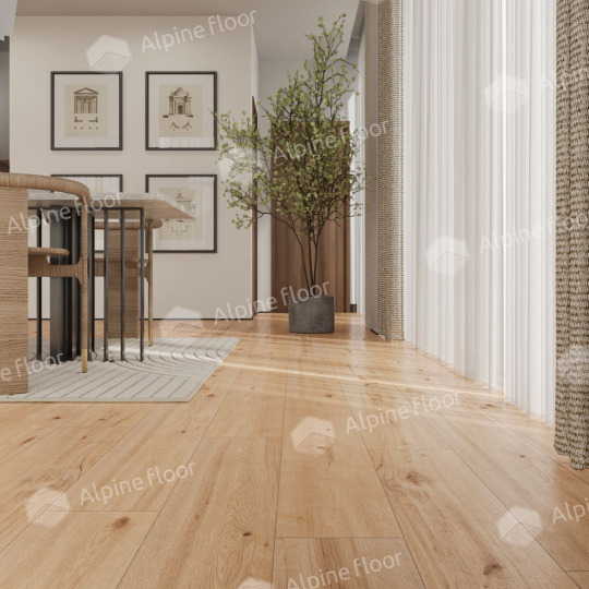Кварц виниловый ламинат Alpine Floor ProNature 64634 Oak Poprad
- фото 6