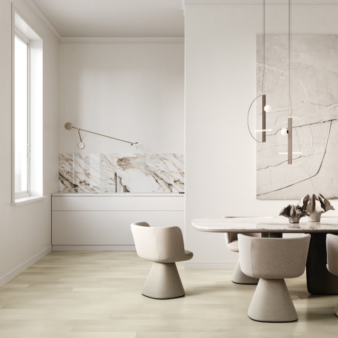 Кварц виниловый ламинат Quartz Parquet Классик 400-56 Клён Американский Белый - фото 2