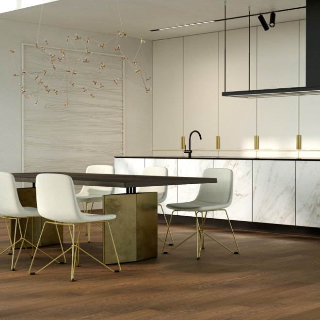 Кварц виниловый ламинат Quartz Parquet Классик 410 Дуб Рустикальный - фото 3