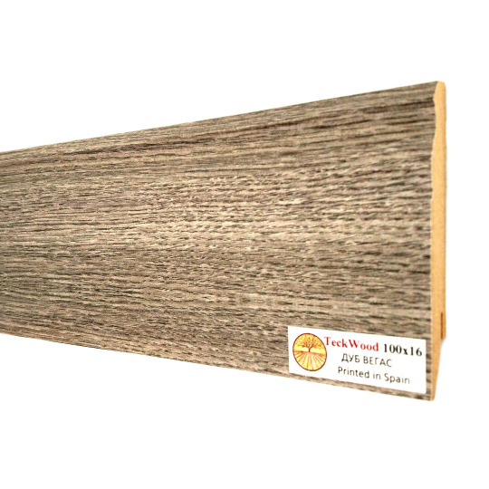 Плинтус TeckWood Цветной 100х16 Дуб Вегас (Oak Vegas) - фото 2