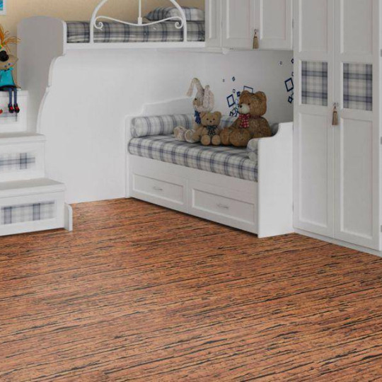 Пробковый пол Corkstyle Natural Cork Tigre Tigre 6x305x915 Без покрытия Клеевое - фото 1