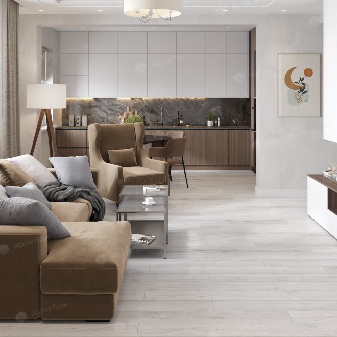 Кварц виниловый ламинат Alpine Floor Premium XL ECO 7-21 Дуб Морская пена - фото 2