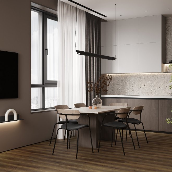 Кварц виниловый ламинат FirstFloor FirstFloor 1F005 Коричневый дикий лес/Wild Forest Brown - фото 10