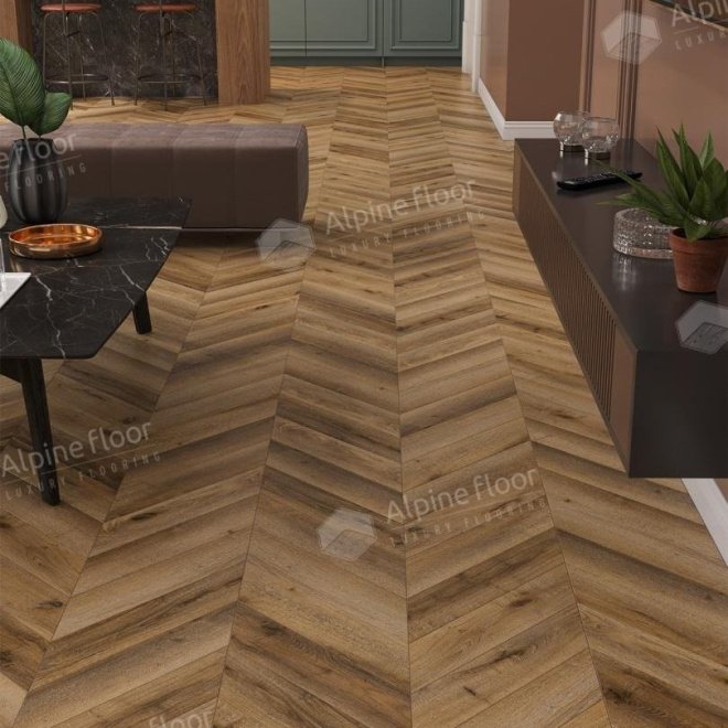 Ламинат Alpine Floor Chevron Art Chevron Art Alpine Floor Chevron Art Chevron Art LF109-04 Дуб Килиманджаро - фото 2