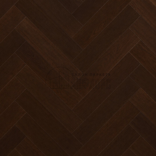 Паркет ёлка Hajnowka HDF Chocolate - фото 1