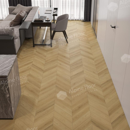 Ламинат Alpine Floor Chevron Art Chevron Art Дуб Пиренеи LF109-03 - фото 3