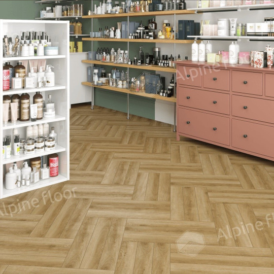 Ламинат Alpine Floor Herringbone 12 Pro Herringbone 12 Pro Дуб Эльзас LF106-02 - фото 3