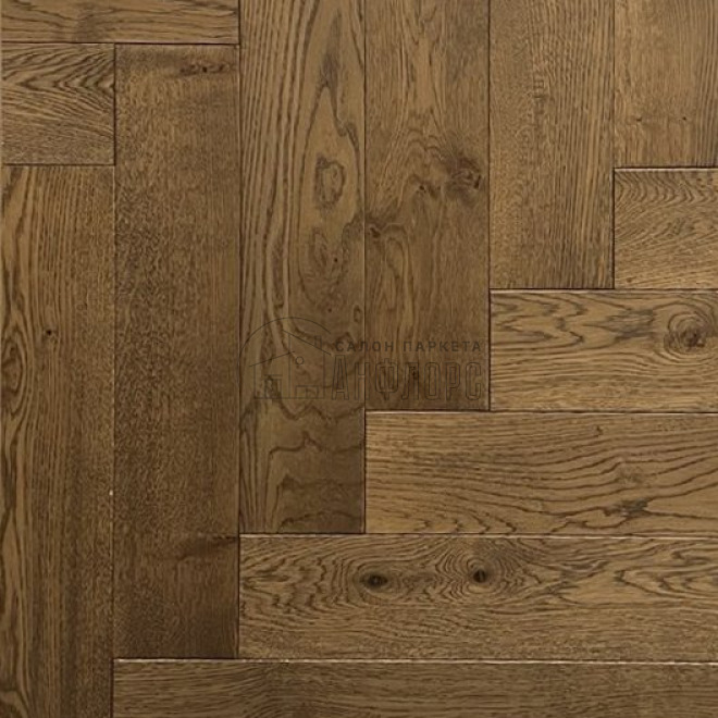Паркет ёлка Brinel Английская ёлка Дуб Union Дуб Union 15х100х500 Рустик - фото 2