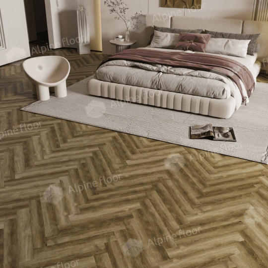 Ламинат Alpine Floor Herringbone 8 Pro Herringbone 8 Pro Дуб Марсель LF102-09 - фото 4