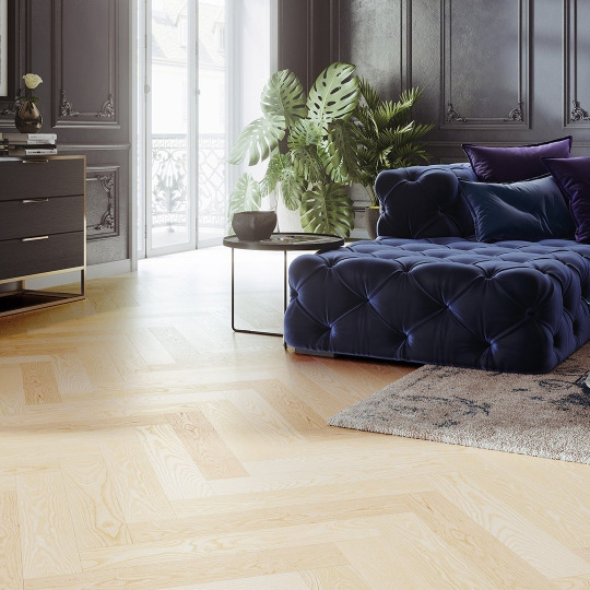 Паркет ёлка Barlinek Английская ёлка Ясень Moonlight - фото 3