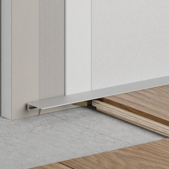 Микроплинтус Ликорн Скрытый С-05.25.2 Серебристый матовый анодированный - фото 1