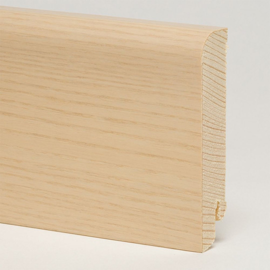 Плинтус Pedross 80х18 шпонированный - Ясень беленый - фото 1