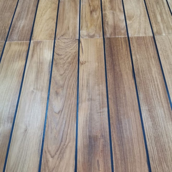 Массивная доска Mazarri Тик с герметиком Sika - фото 2